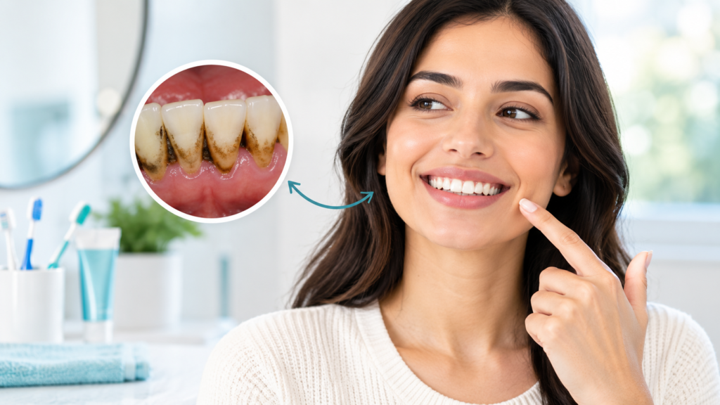 Black Tartar on Teeth Removed - Premiere Dental